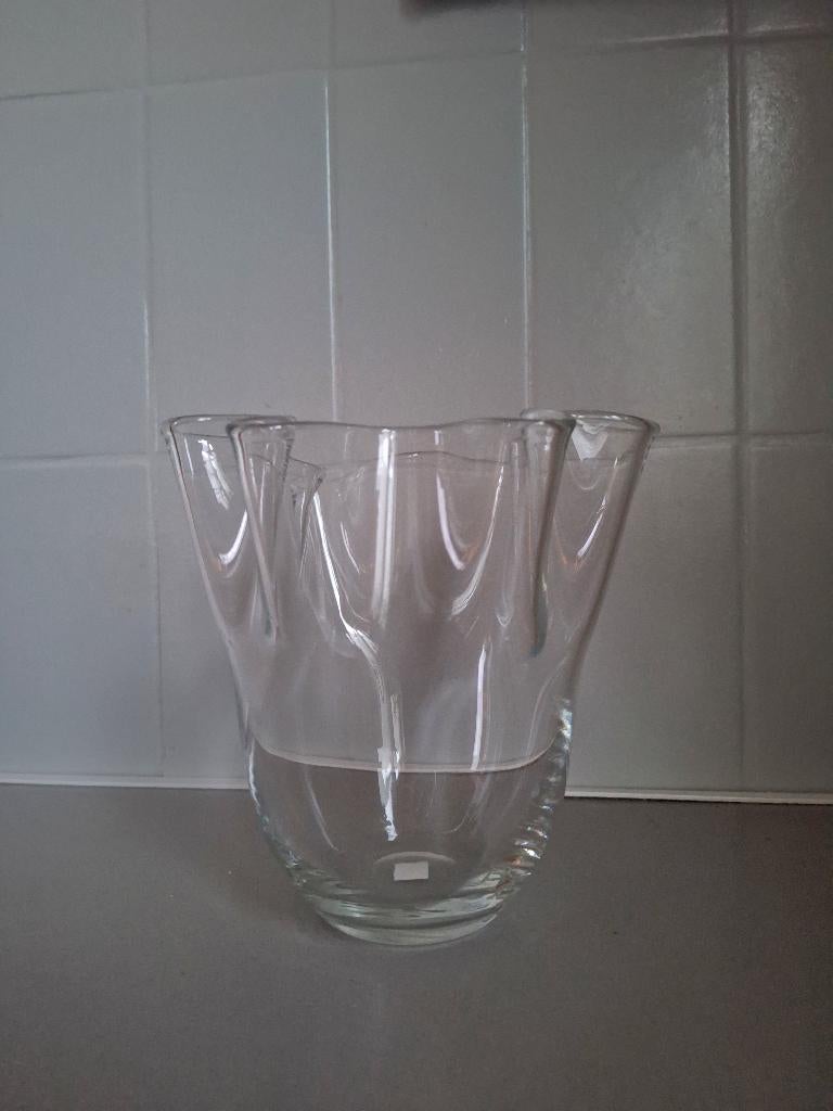 Zakdoekvaas, Huis en Inrichting, Overige kleuren, Ophalen of Verzenden, Minder dan 50 cm, Glas