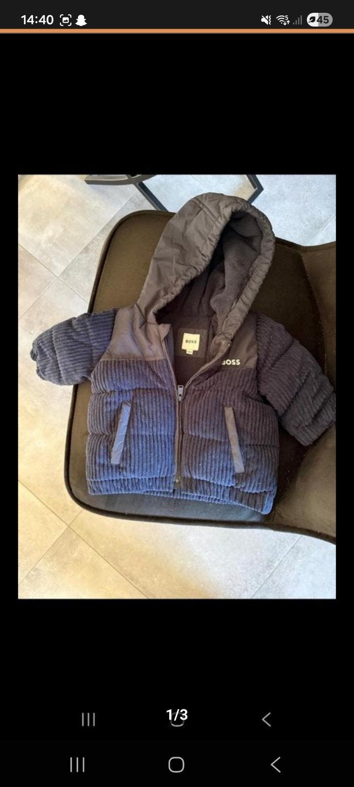 Hugo boss winterjas, Ophalen, Nieuw, Maat 74