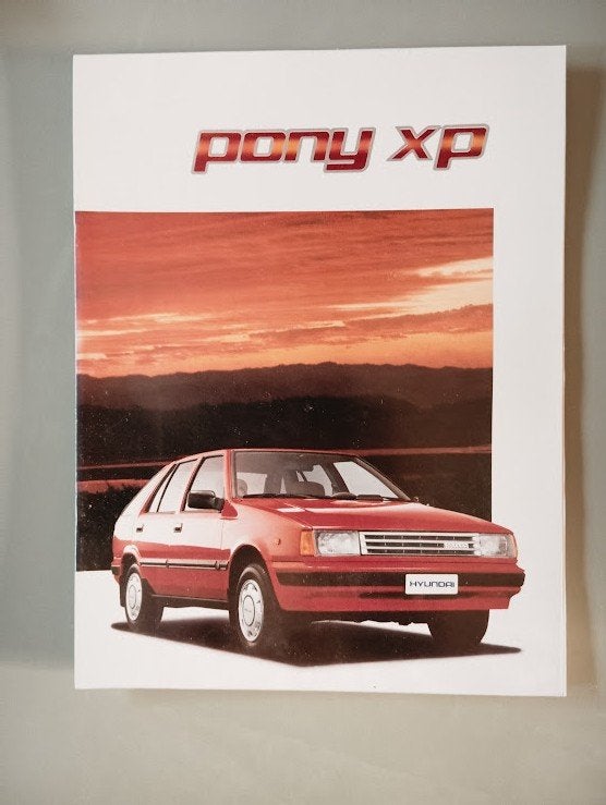 Hyundai Pony XP 1990 22 pag., Verzenden, Zo goed als nieuw, Overige merken