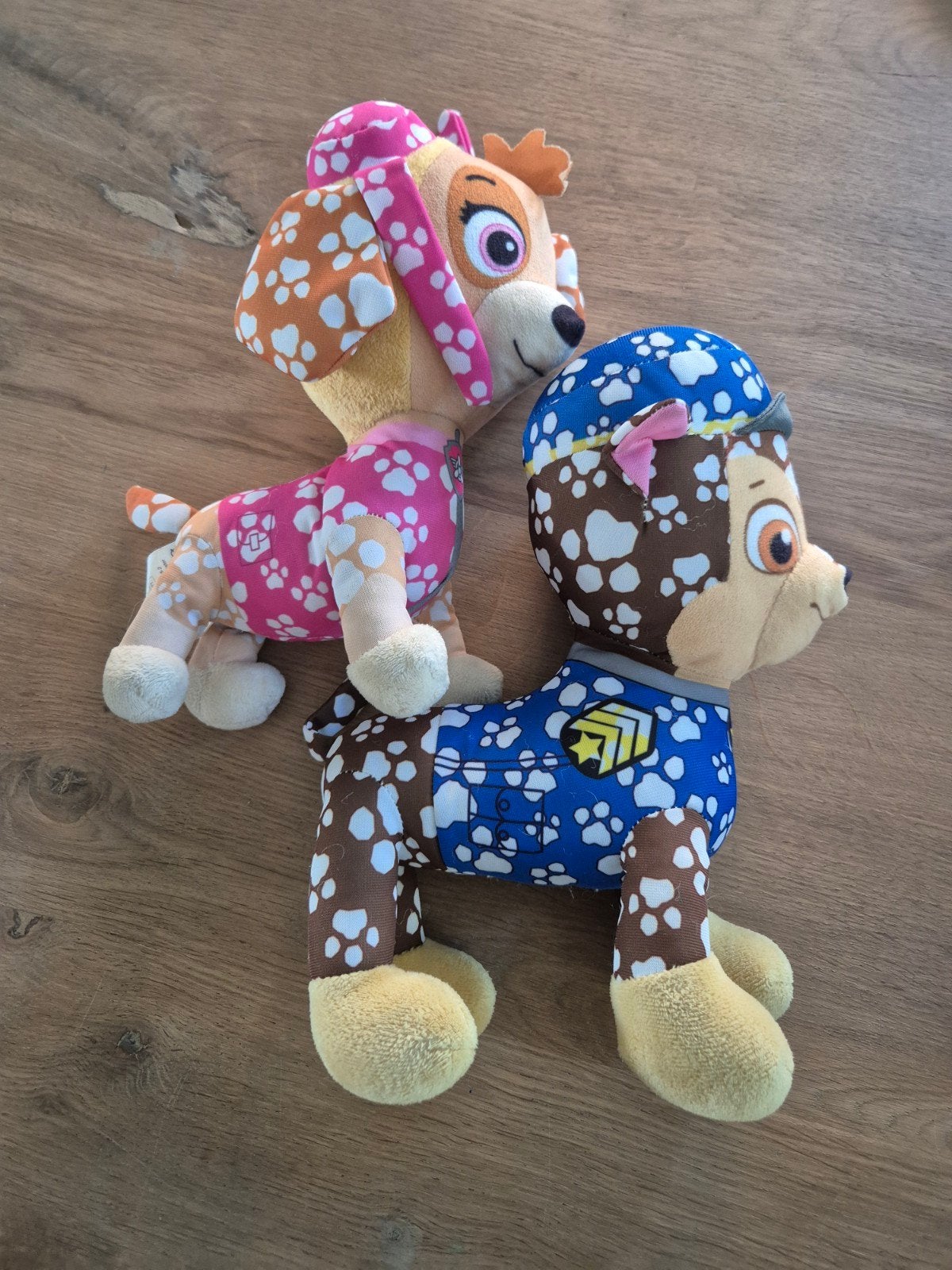 Paw Patrol Knuffels - Skye en Chase, Zo goed als nieuw, Middelgroot (20 tot 80 cm), Meerkleurig, Paw Patrol