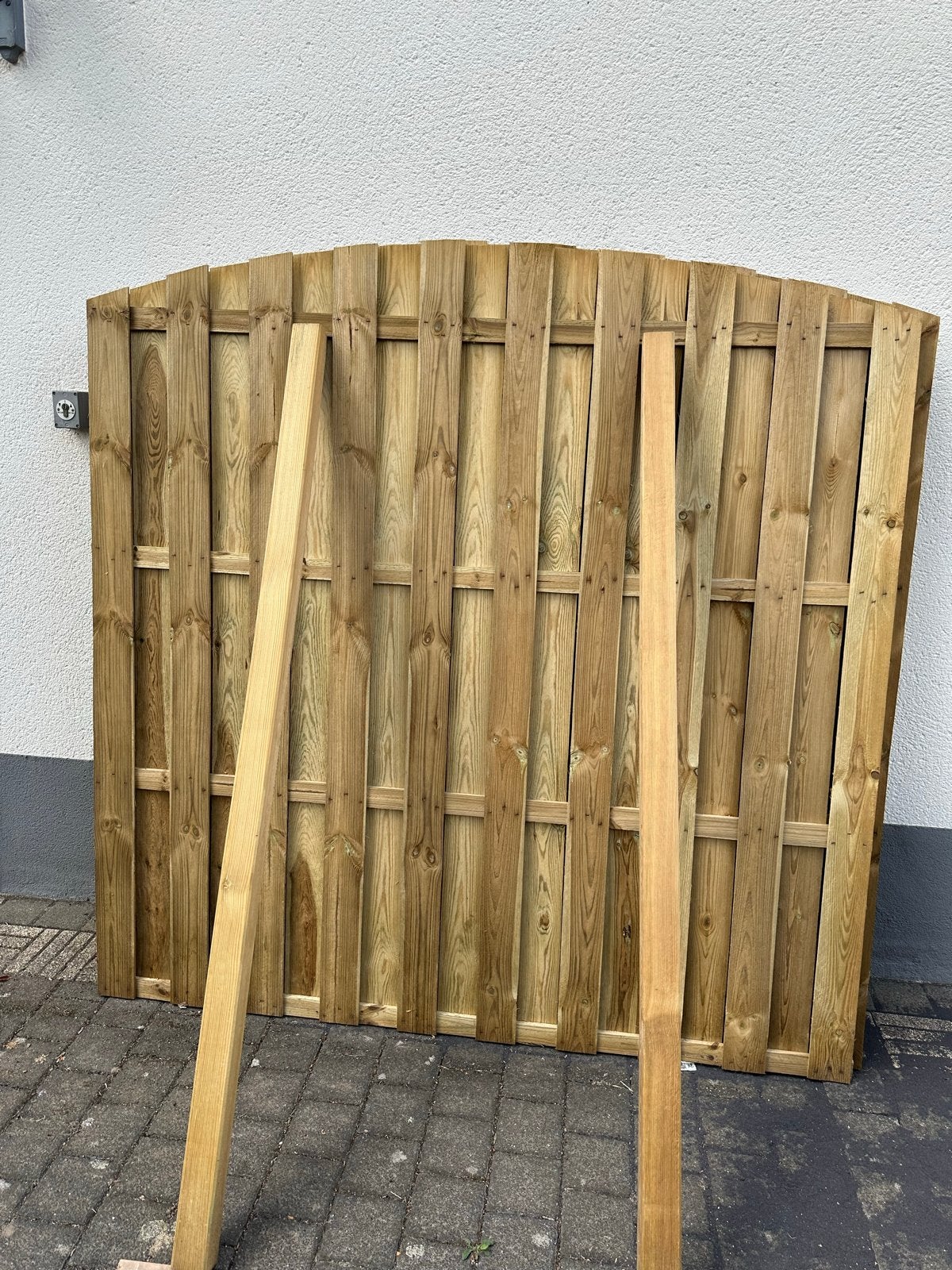 Houten Tuinscherm 6 stuks - Geïmpregneerd Schuttingdeel, Tuin en Terras, Schuttingen, Ophalen, Minder dan 3 meter, Hout, 1 tot 2 meter
