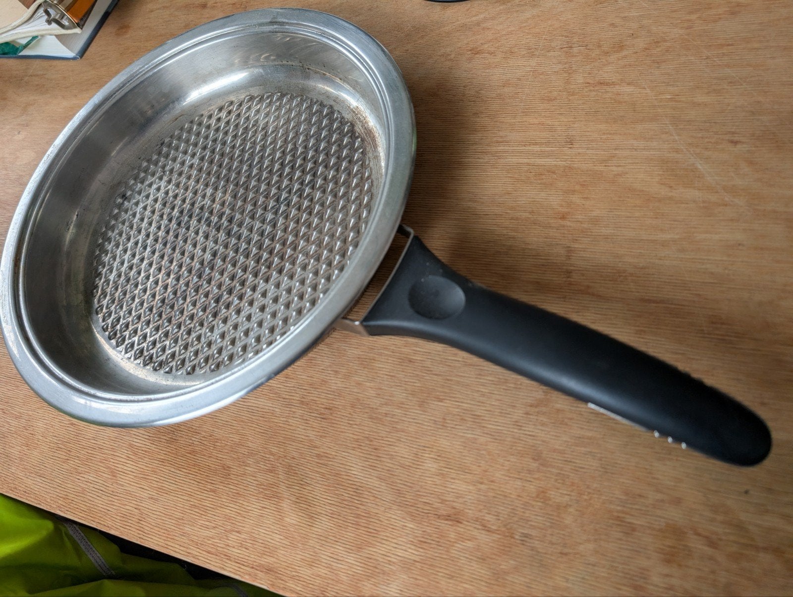 AMC Grillpan - inductie geschikt, Koekenpan, Gebruikt, Ophalen of Verzenden, Rvs