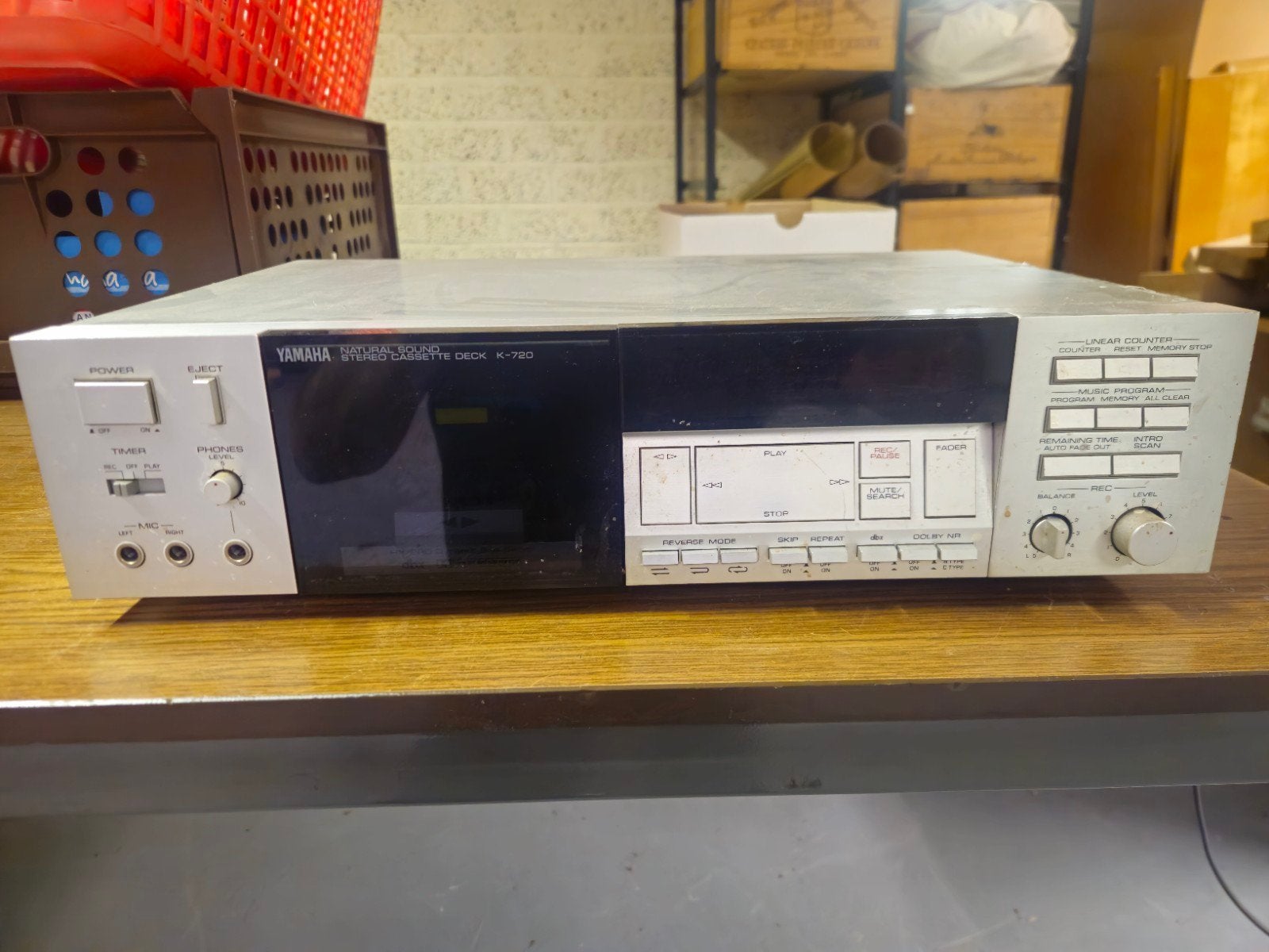 Yamaha K-720 cassettedeck, Ophalen of Verzenden, Enkel, Overige merken, Auto-reverse