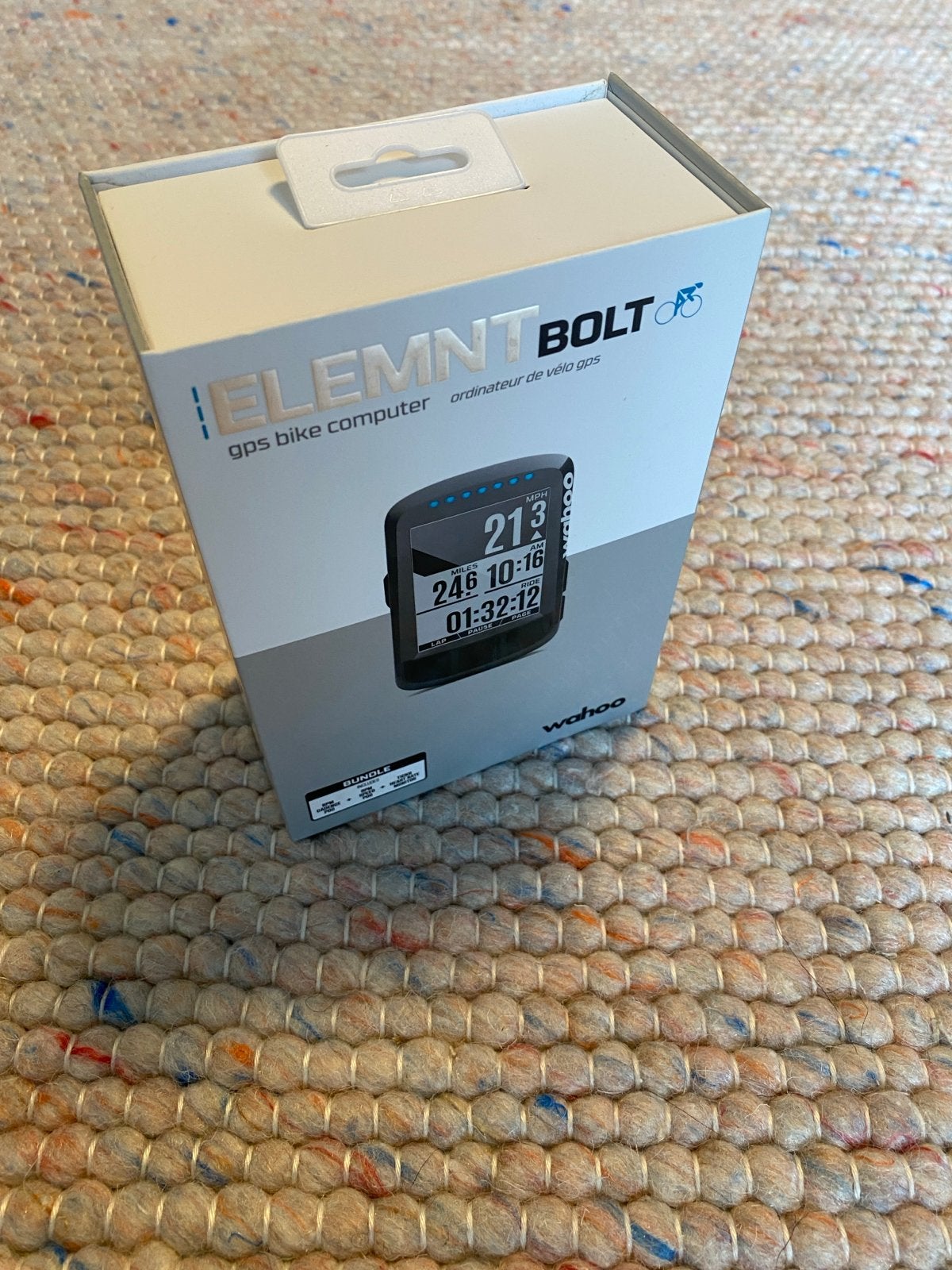 Wahoo Elemnt Bolt V1 GPS Fietscomputer - Gebruikt, Fietsen en Brommers, Fietsaccessoires | Fietscomputers, Ophalen of Verzenden