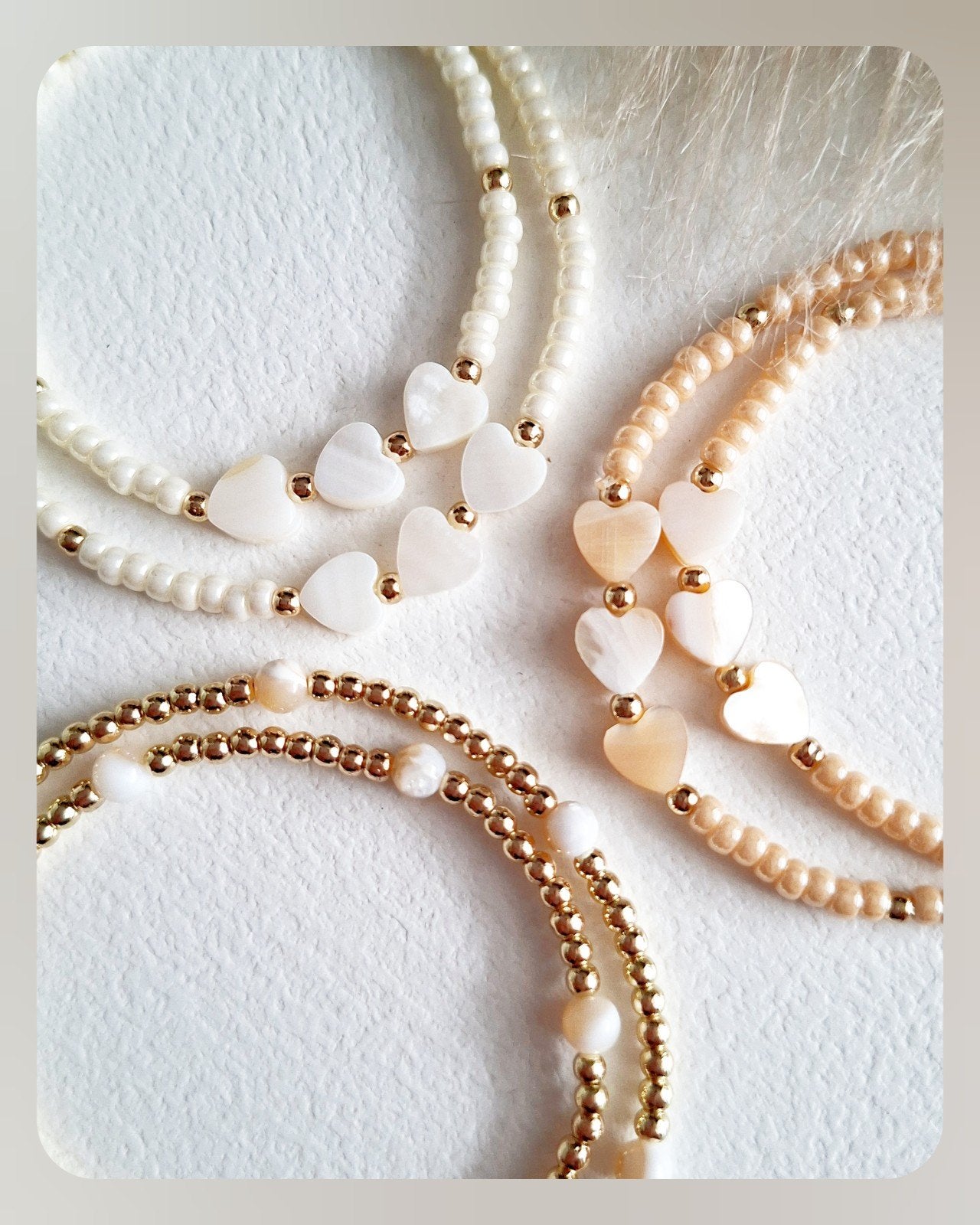 Nieuwe collectie! Lieve moeder- dochter armbandjes LieffieS, Handmadebydtx@gmail.com, Beige, Nieuw, Ophalen of Verzenden