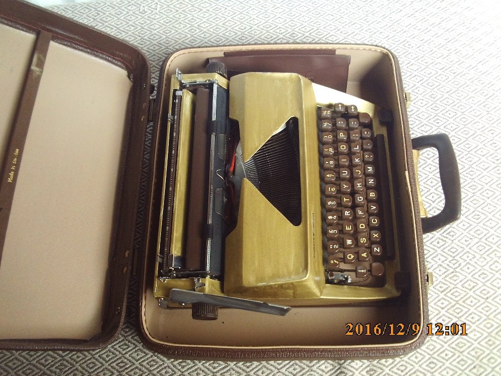 Facit portable schrijfmachine met draagkoffer, Ophalen of Verzenden, Gebruikt