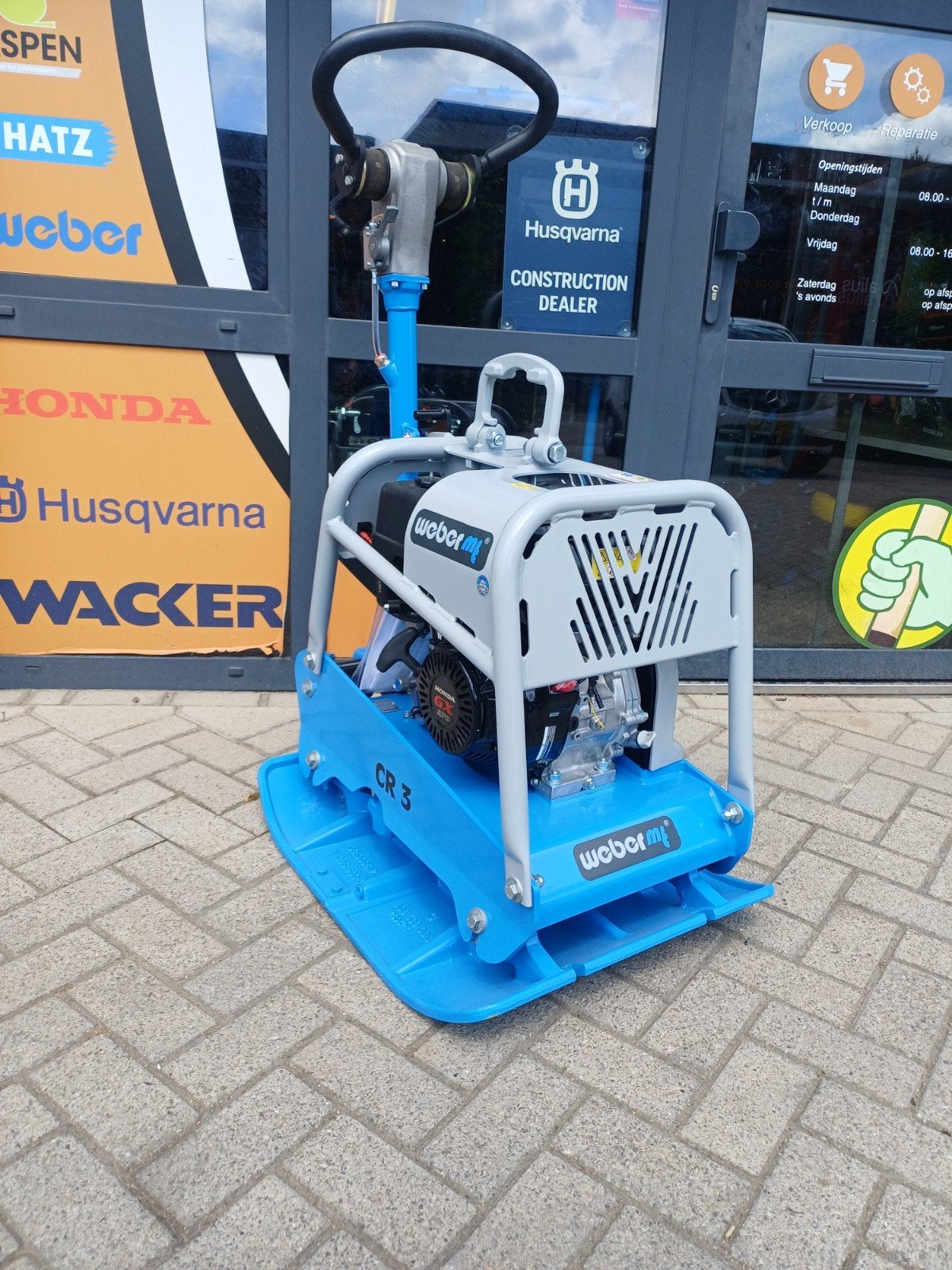 Weber Demo CR 3-60 met Honda benzine motor, Ophalen