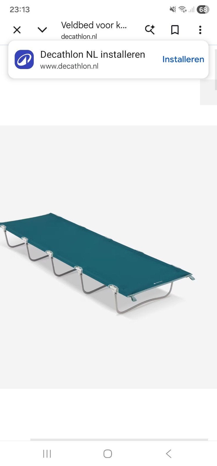 Veldbed van Decathlon (4 beschikbaar), Caravans en Kamperen, Luchtbedden, Ophalen of Verzenden