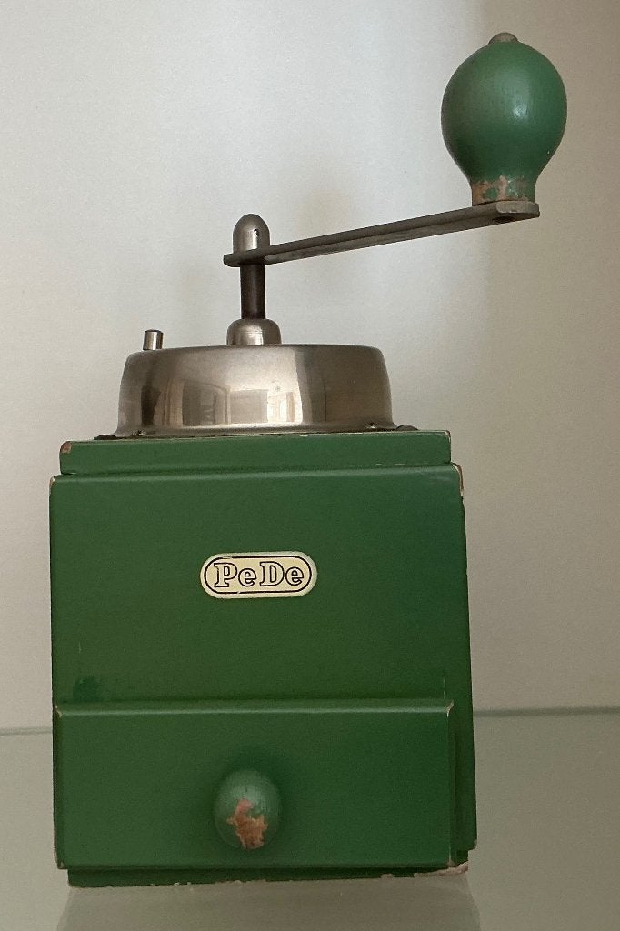 Koffiemolen PeDe groen hout, Ophalen of Verzenden