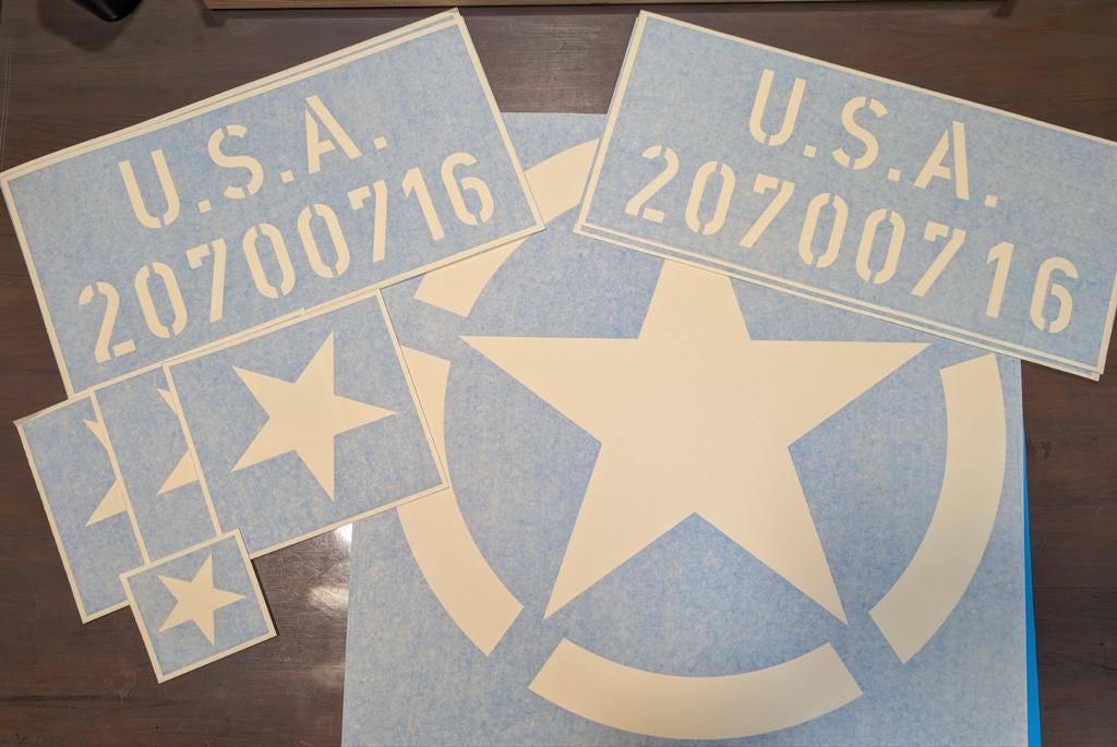 Stencils voor ww2 voertuigen, Ophalen of Verzenden, Nederland