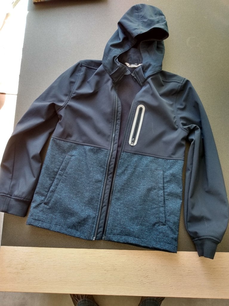 Waterafstotende zomerjas, blauw, Kinderen en Baby's, Kinderkleding | Maat 152, Ophalen, Gebruikt, H&M, Jongen