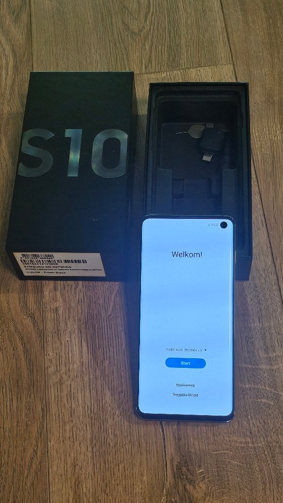 Samsung Galaxy S10 Zwart 128Gb, Gebruikt, Verzenden, Zwart, Touchscreen