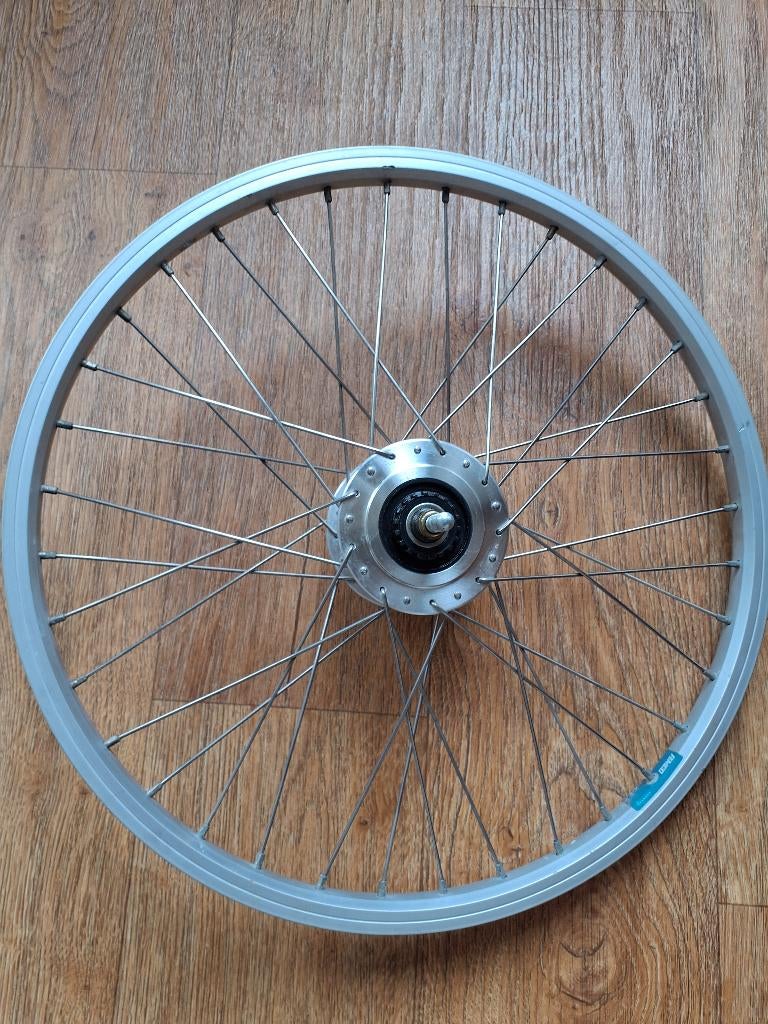 wiel voor 20 inch naafdynamo rollerbrake, Fietsen en Brommers, Fietsonderdelen, Ophalen, Gebruikt, Wiel, Aluminium