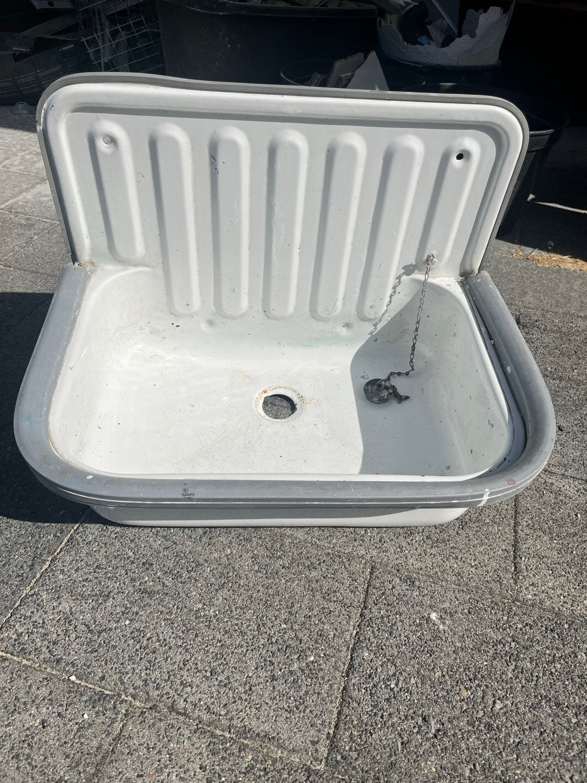 Stortbak / Wastafel voor garage of werkplaats, Ophalen, Gebruikt, Wastafel