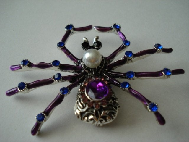 Spin broche, Overige materialen, 4 tot 7 cm, Overige kleuren, Nieuw