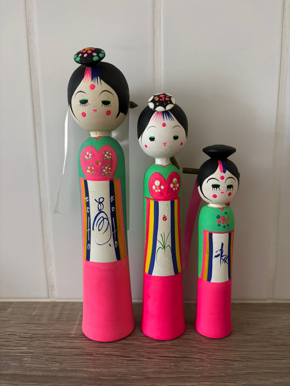 Koreaanse vintage volkskunstpoppen, Verzamelen, Poppetjes en Figuurtjes, Ophalen of Verzenden, Gebruikt