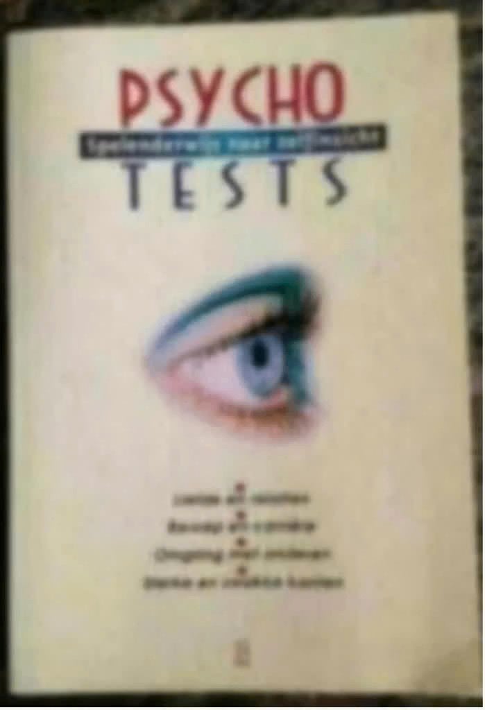 Psycho Tests, Ophalen of Verzenden, Zo goed als nieuw