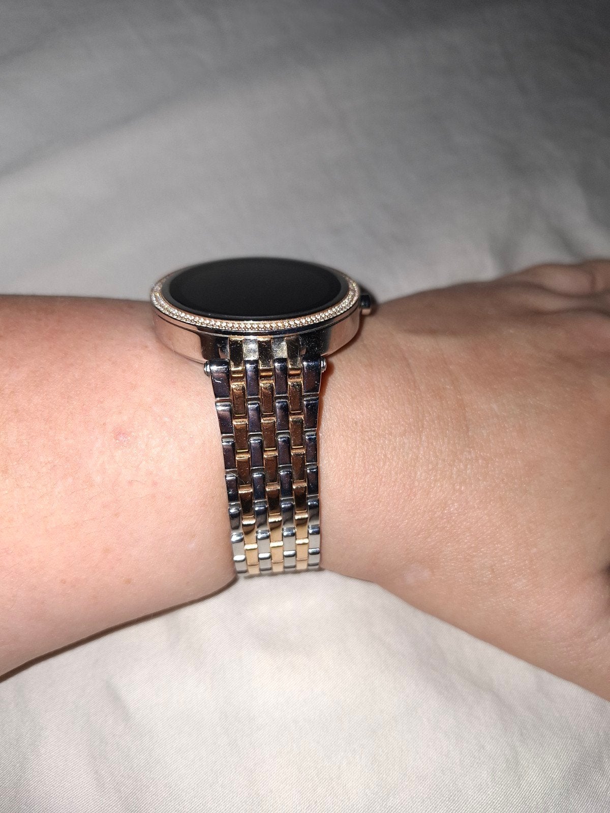 Michael Kors Smartwatch Zilver/Goudkleurig, Michael Kors, Ophalen of Verzenden, Zo goed als nieuw, Stappen