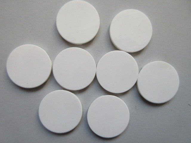 nr. 0180, 8 Ronde witte tegels 3x3., Ophalen of Verzenden, Zo goed als nieuw, Complete set, Lego