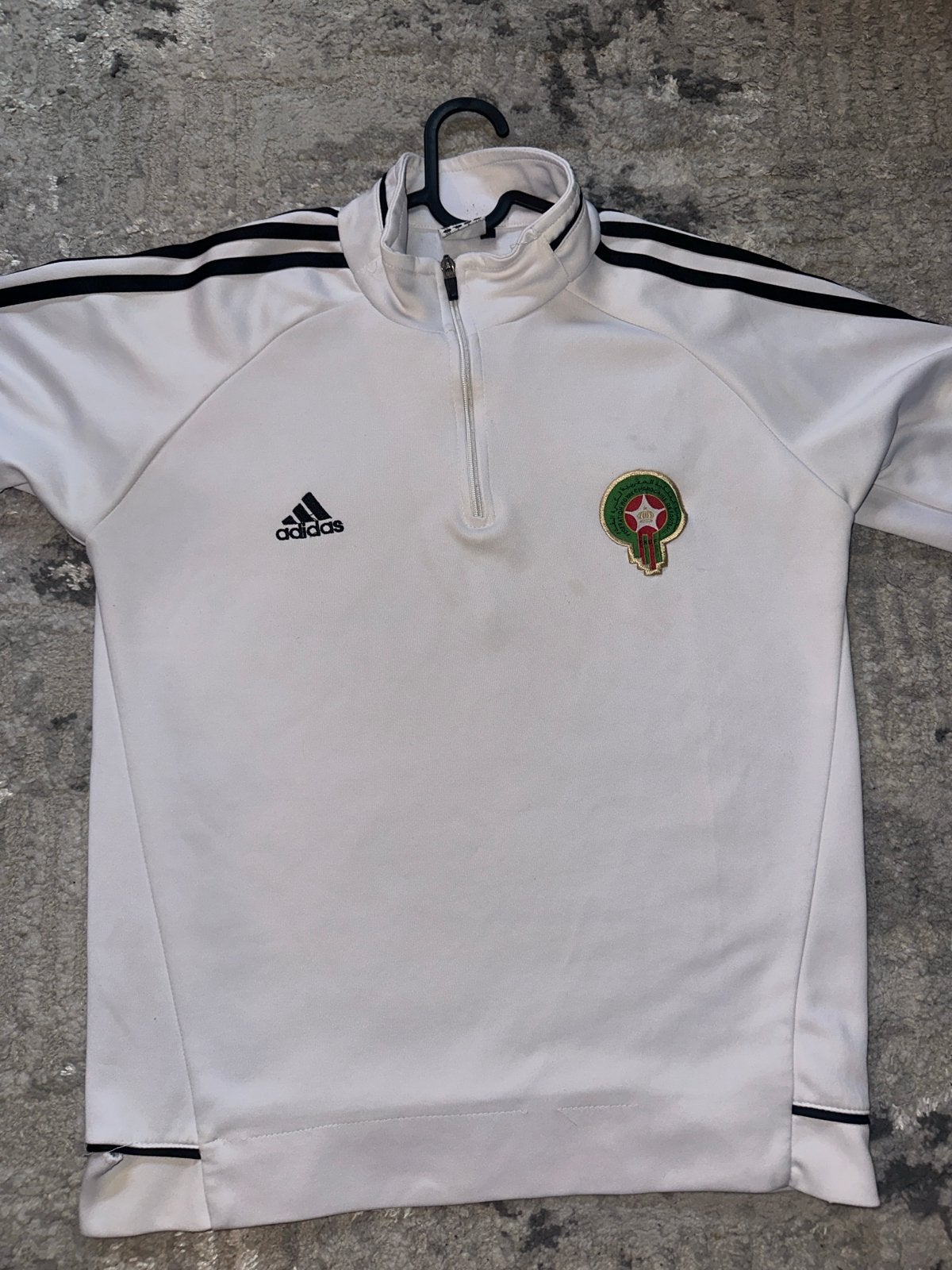 Adidas Marokko Trainingsshirt Maat L, Ophalen of Verzenden, Gedragen, Maat 52/54 (L), Wit