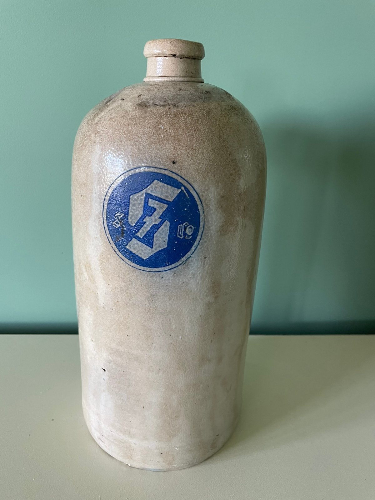Antieke steengoed Azijnkruik Sieben (3 liter) - Jaren 20/30, Ophalen of Verzenden