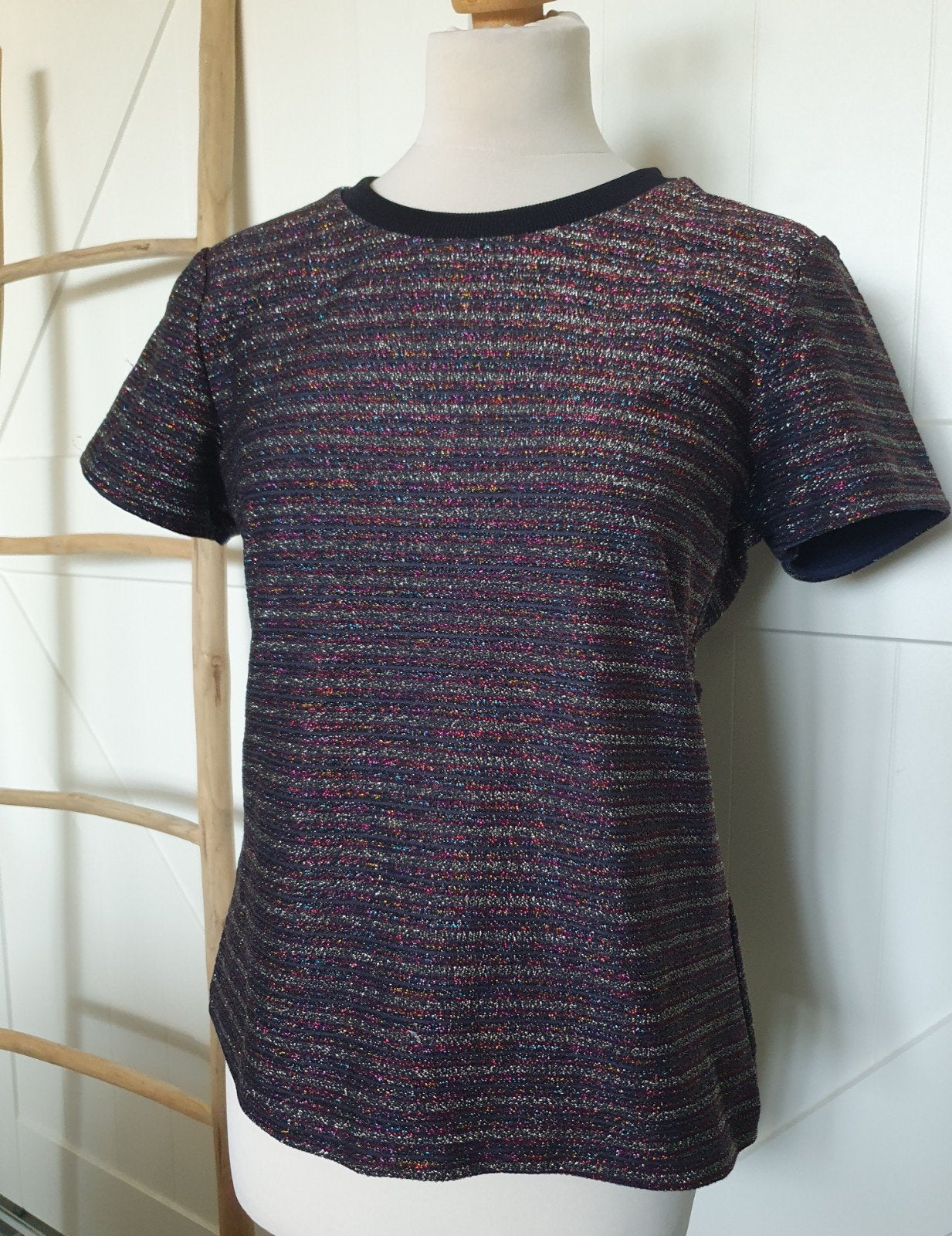 Seven Sisters T-shirt met korte mouwen en glitter, Kleding | Dames, Maat 38/40 (M), Ophalen of Verzenden, Zo goed als nieuw, Korte mouw
