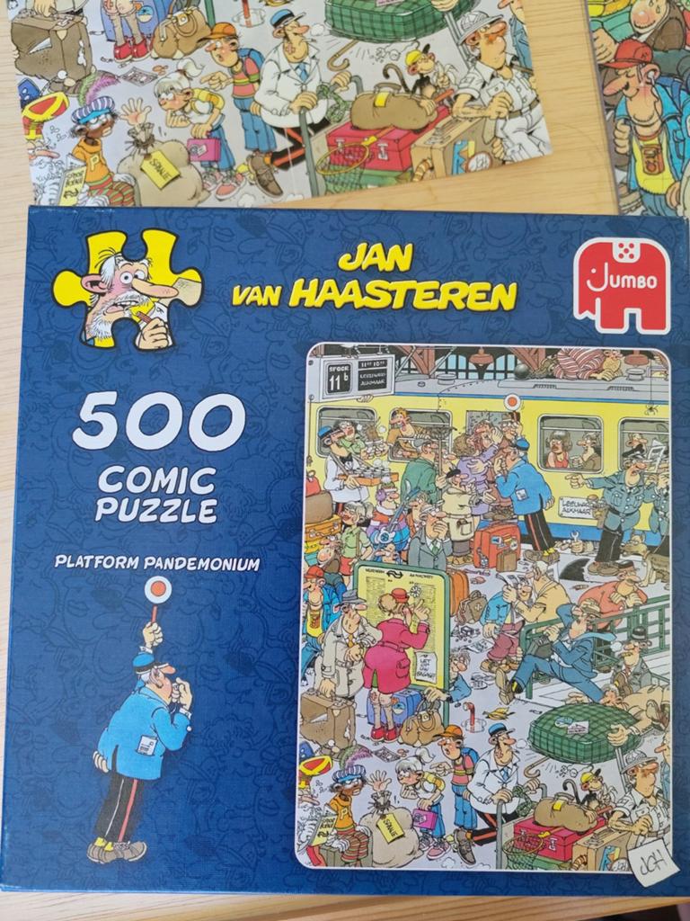 Jan van Haasteren Comic Puzzel - Platform Pandemonium 500, Ophalen of Verzenden, Minder dan 500 stukjes, Gebruikt, Legpuzzel