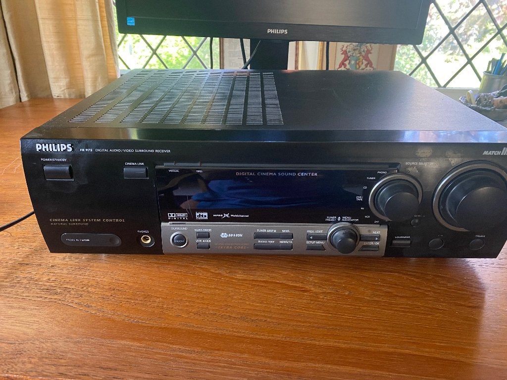 Philips FR975 Digital Audio/Video Surround Receiver, Overige merken, Gebruikt, Ophalen of Verzenden, 120 watt of meer