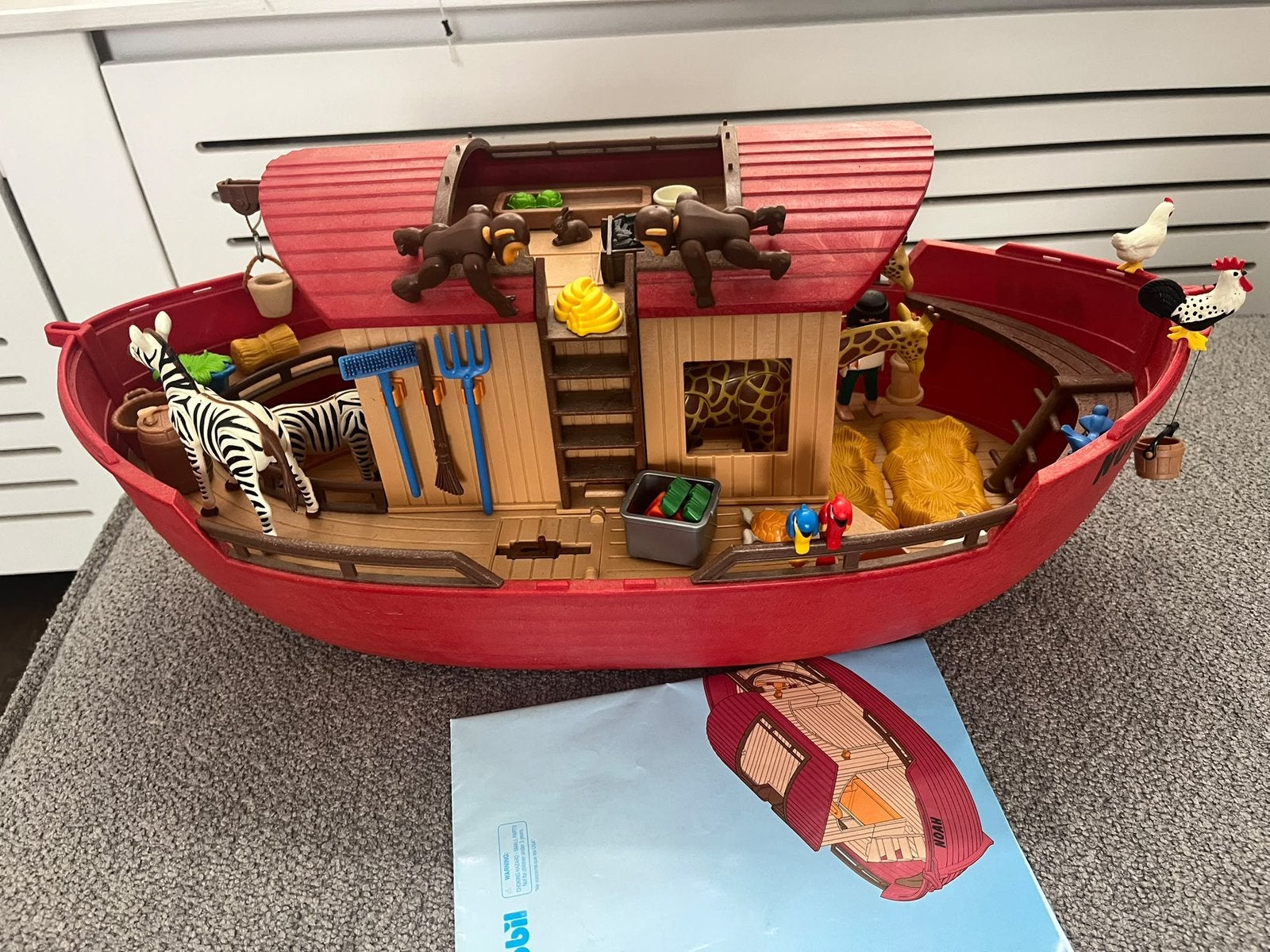 Playmobil Ark van Noah 3255 incl onderwatermotor 7350, Kinderen en Baby's, Complete set, Zo goed als nieuw, Boot/Schip, Historisch