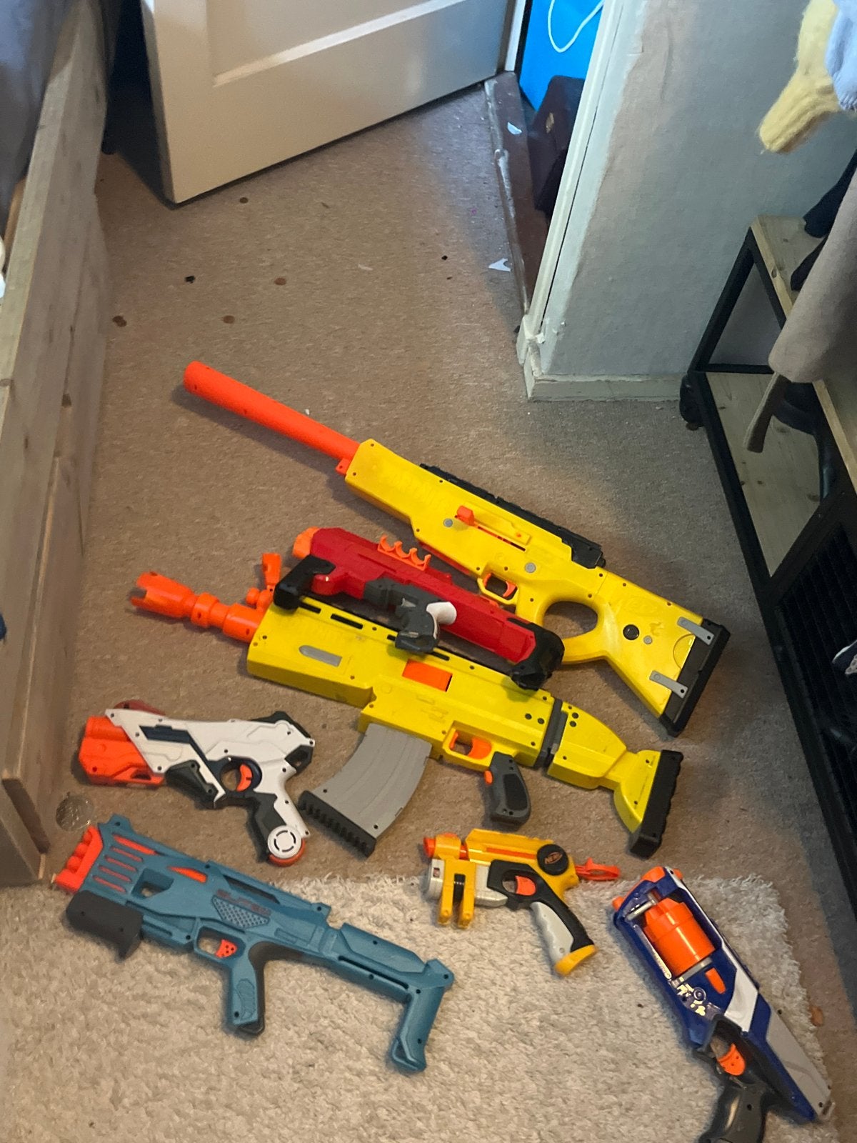 Nerf Blasters - Sniper kapot, rest heeft batterijen nodig, Ophalen of Verzenden, Gebruikt