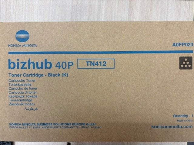 Konica Minolta Bizhub 40P - TN412 (nieuw in doos)  9 Stuks, Ophalen of Verzenden, Nieuw, Toner, Konica Minolta