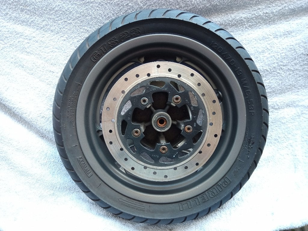 Kymco F417 Voorwiel met Remschijf en Band, Ophalen of Verzenden, Gebruikt, Overige typen, Kymco