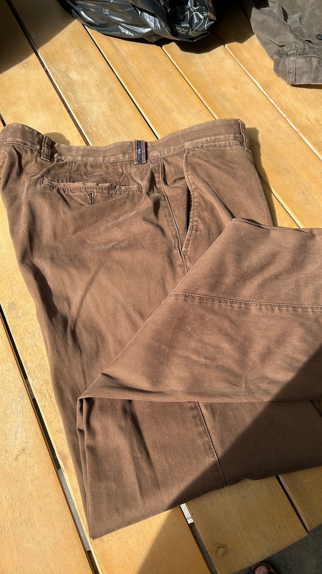 Brax heren pantalon midden bruin, Ophalen, Zo goed als nieuw, Maat 48/50 (M), Bruin