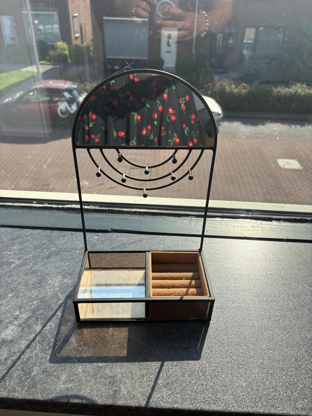 Stijlvol sieradenrekje met opbergvakken, Sieraden, Tassen en Uiterlijk, Overige Accessoires, Ophalen of Verzenden, Gebruikt