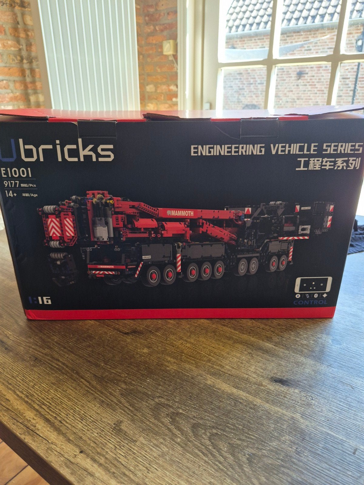 Nieuwe Ubricks E1001 Mammoth Kraan Bouwset - 9177 Stukjes, Nieuw, Schaal 1:16, Onderdeel, Ophalen