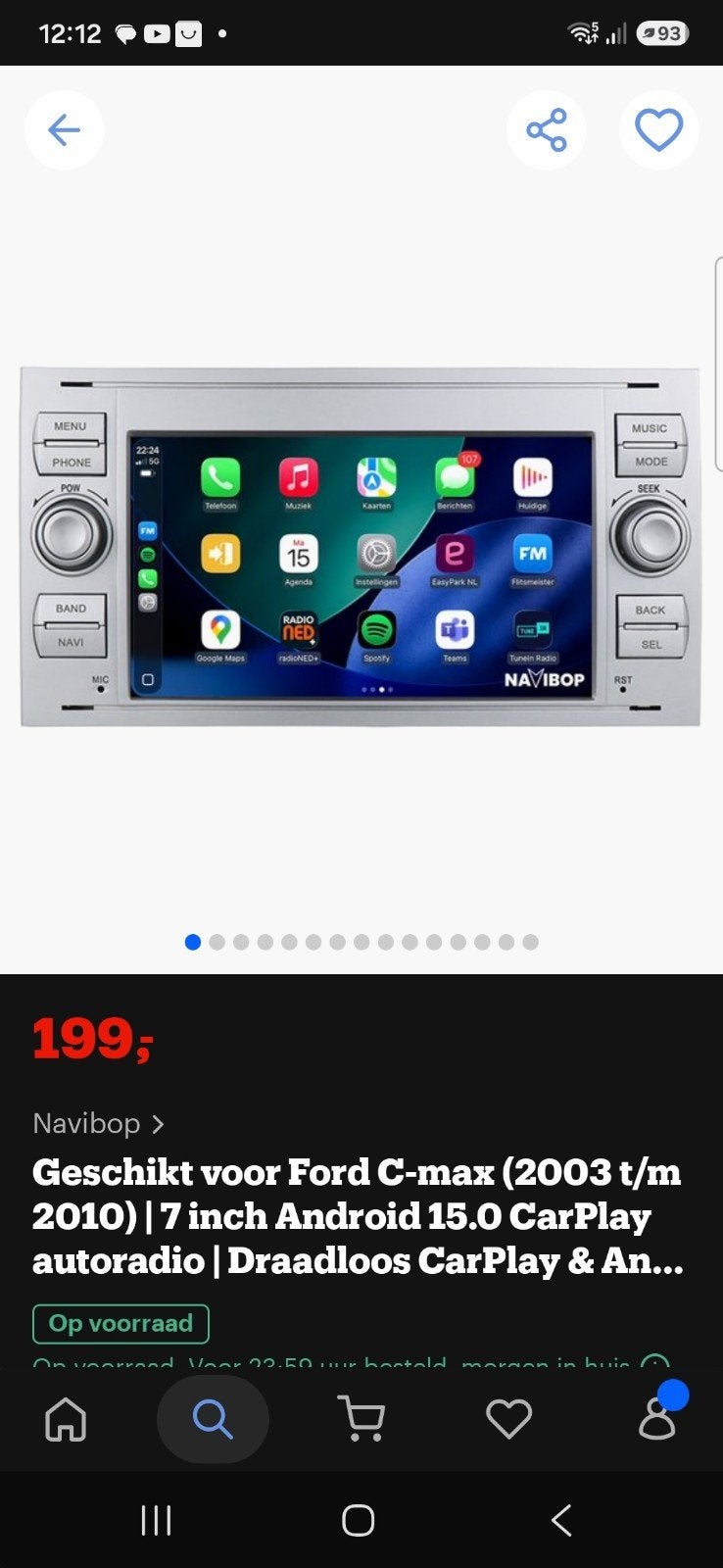 Autoradio voor Ford  CarPlay en voor opel, Auto diversen, Autoradio's, Ophalen of Verzenden