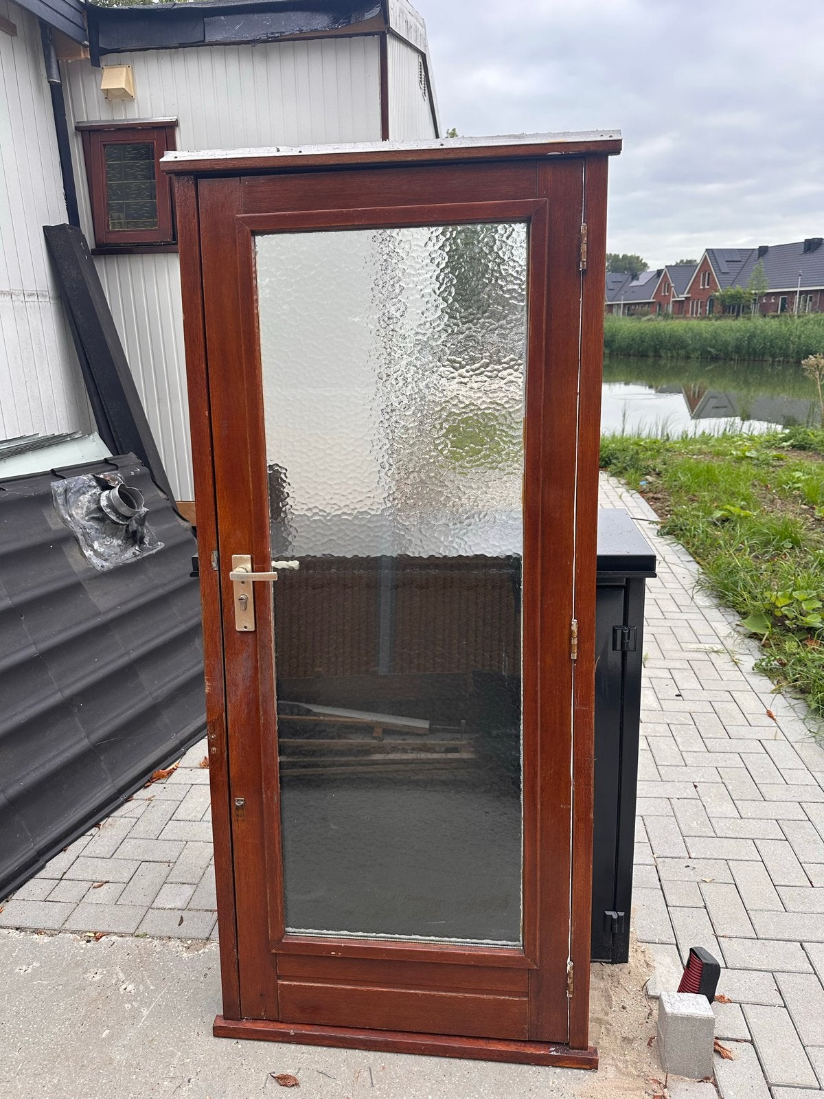 Goede nette buitendeur met sleutel, Doe-het-zelf en Verbouw, Ophalen, Gebruikt, 80 tot 100 cm, Minder dan 200 cm