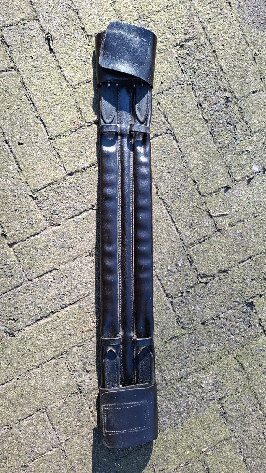 singel 60 cm, Dieren en Toebehoren, Paarden en Pony's | Hoofdstellen en Tuigage, Gebruikt, Ophalen of Verzenden, Zwart, Singel