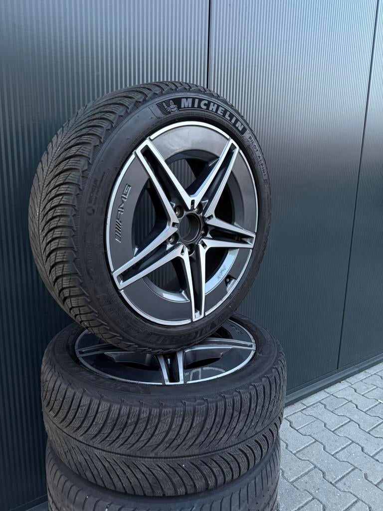 Mercedes wielen | AMG | 18inch | A-Klasse | C-Klasse, Ophalen, 18 inch, Velg(en), Zomerbanden