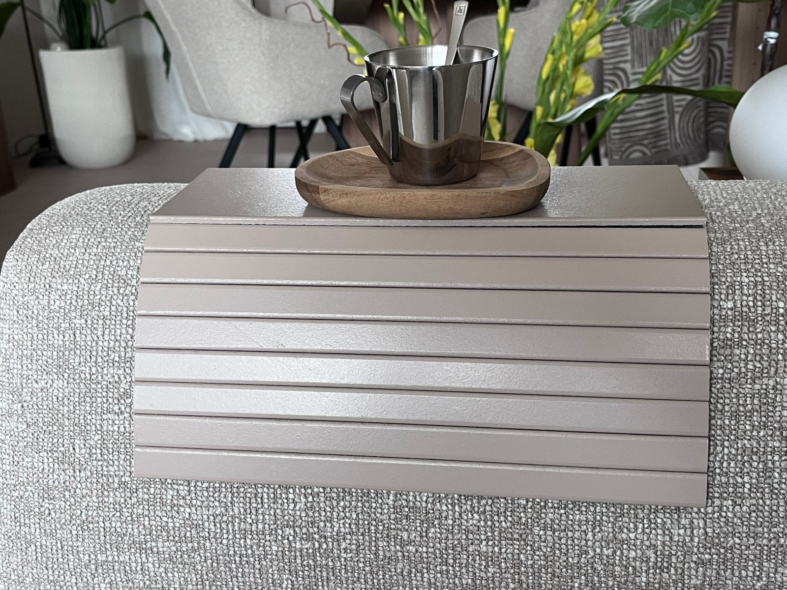 Flexible arm tray, Ophalen of Verzenden, Nieuw, Rechthoekig, Hout
