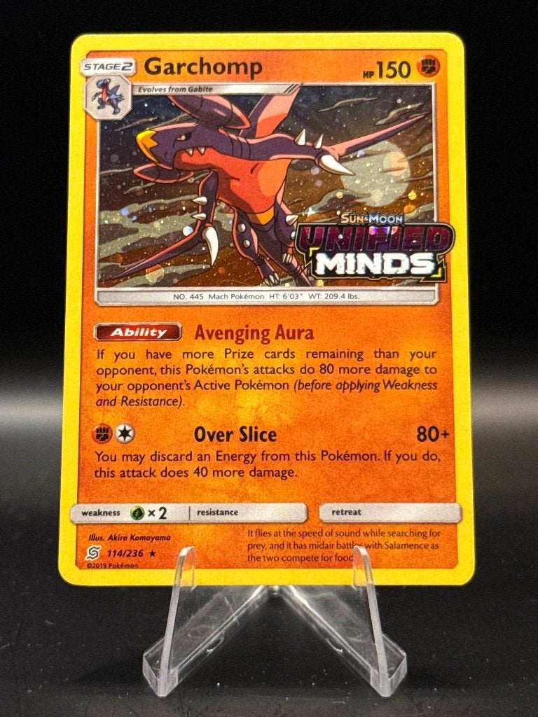 Garchomp Stamped 114 Engels EXC | Pokemon, Ophalen of Verzenden, Zo goed als nieuw, Losse kaart, Foil