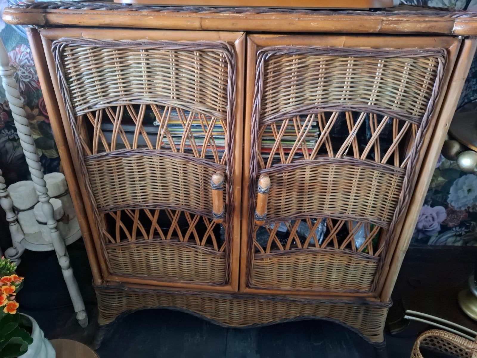 Rotan kastje, Ophalen, Gebruikt
