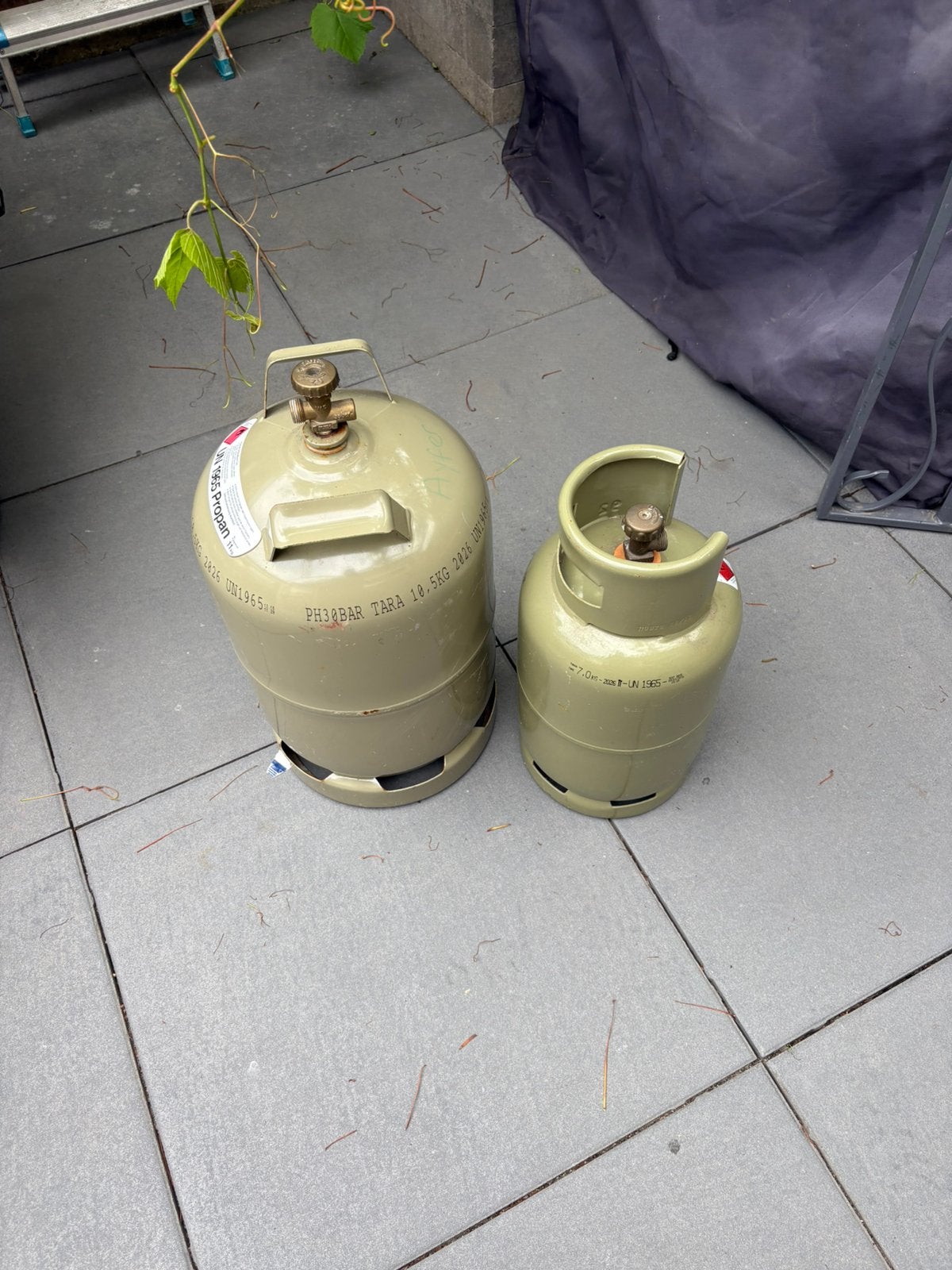 Gasfles, Ophalen, Zo goed als nieuw, Overige kleuren, Glas