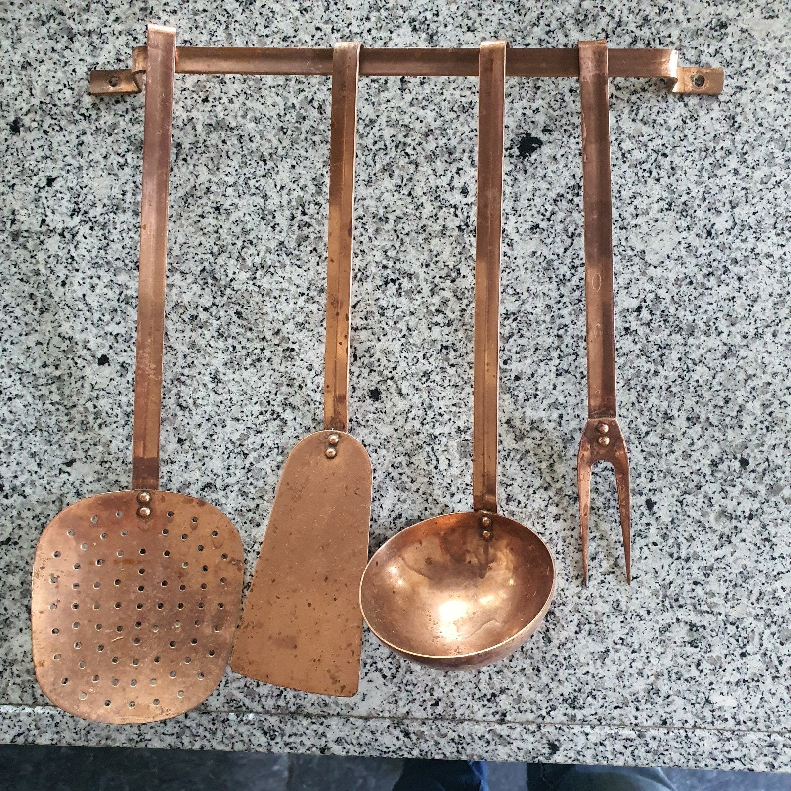 koperen keuken rekje, Ophalen of Verzenden, Rvs of Chroom