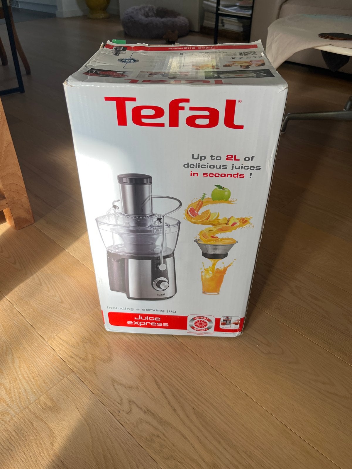 Tefal Juice Express Sapcentrifuge - Nieuw in doos, Ophalen of Verzenden, Nieuw, Elektrisch, Sapcentrifuge