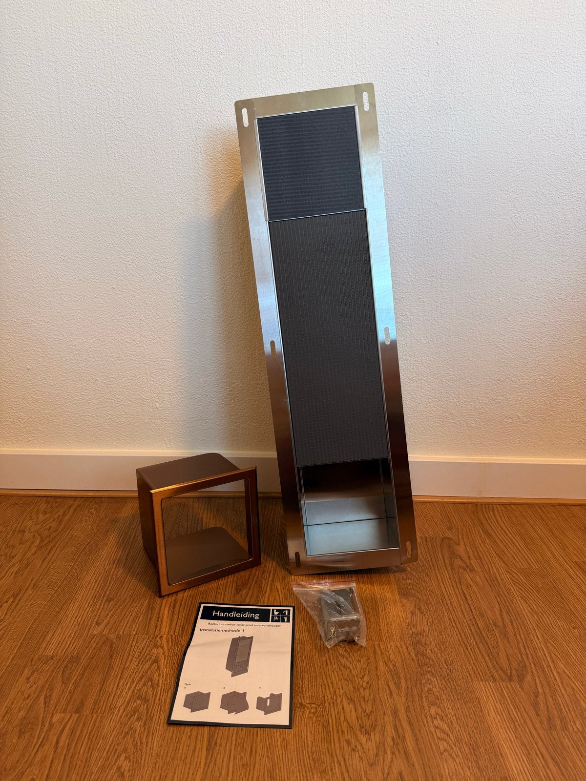 Reserve Toiletrolhouder Inbouw BWS Geborsteld Koper/Brons, Ophalen, Nieuw, Koper, Toilet