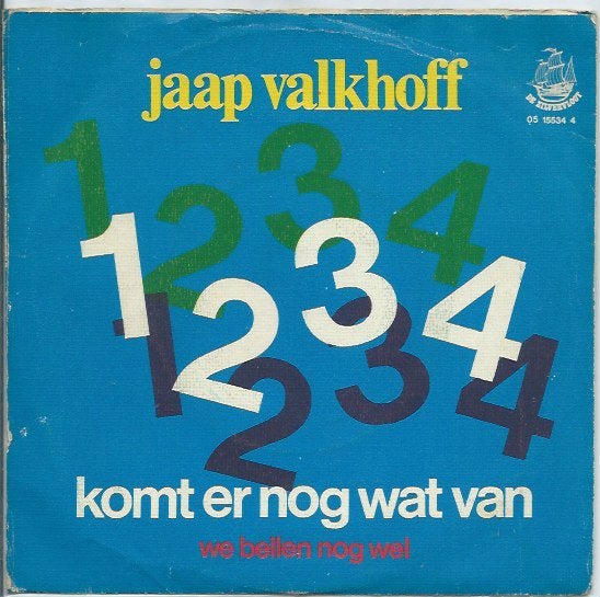 Jaap Valkhoff- 1,2,3,4,5, Verzenden, 7 inch, Zo goed als nieuw, Levenslied of Smartlap