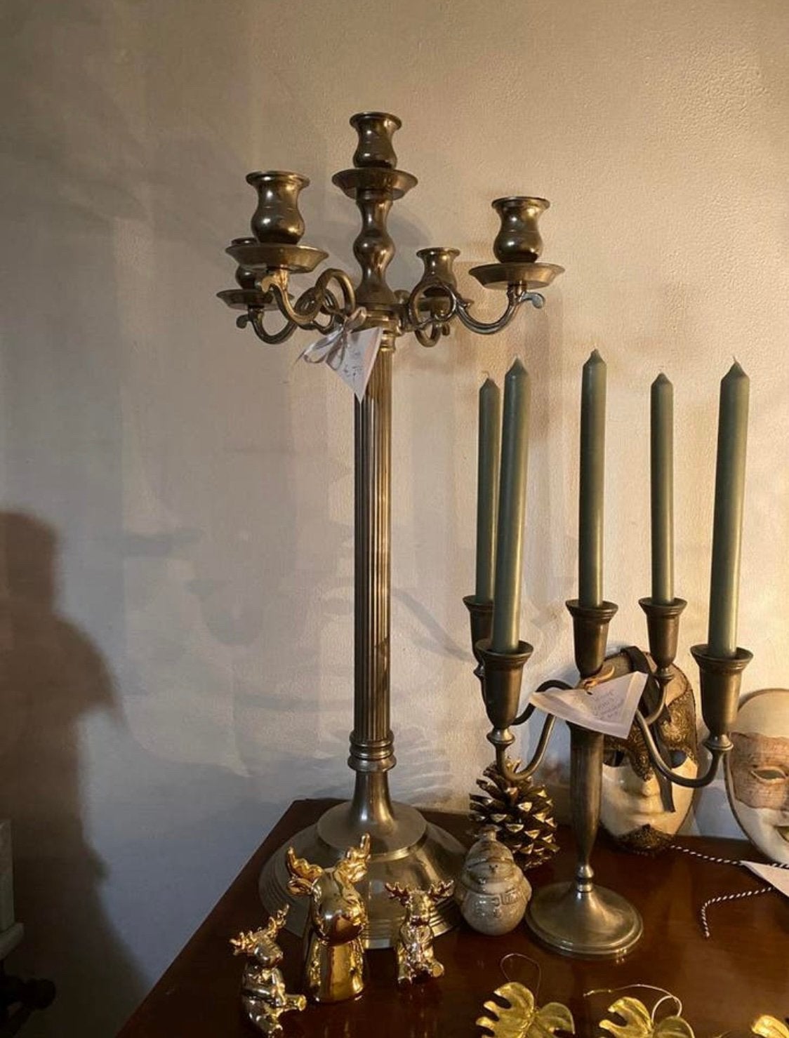 Grote 5 arms kandelaar 70 cm, Huis en Inrichting, Ophalen
