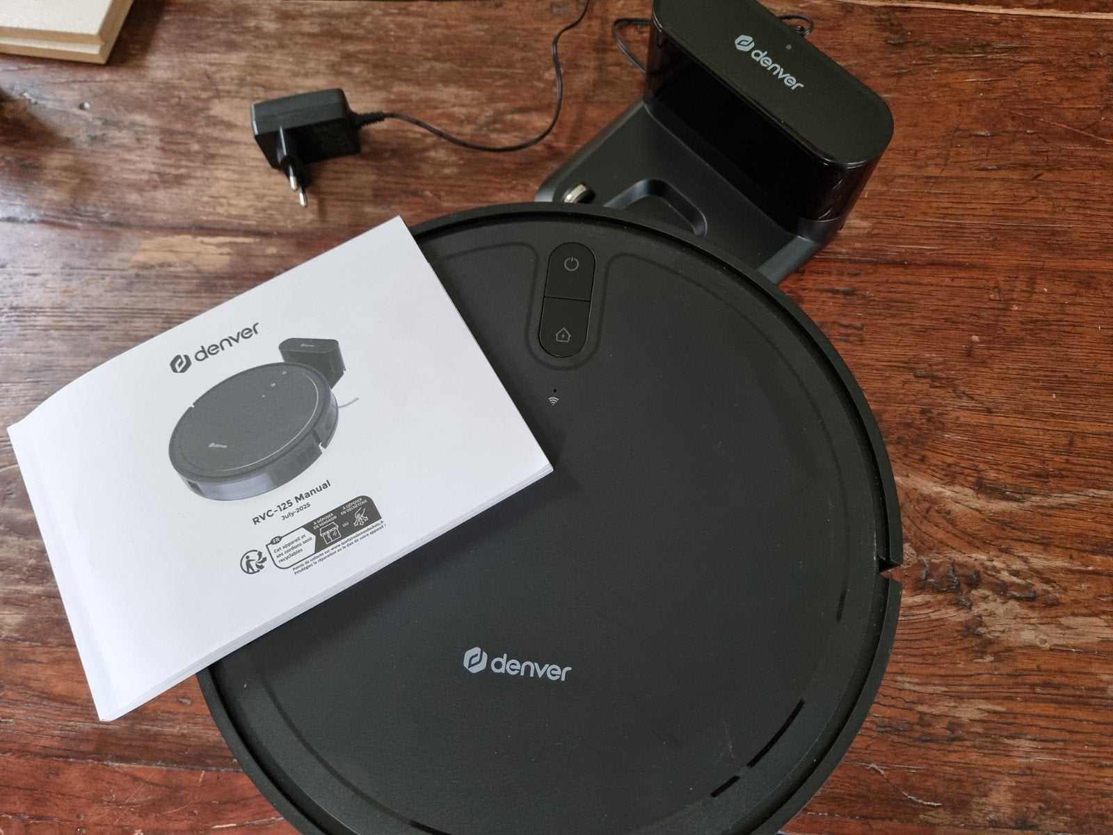 Denver RVC-125 Robotstofzuiger met Oplaadstation, Witgoed en Apparatuur, Ophalen, Zo goed als nieuw, Robotstofzuiger, Reservoir