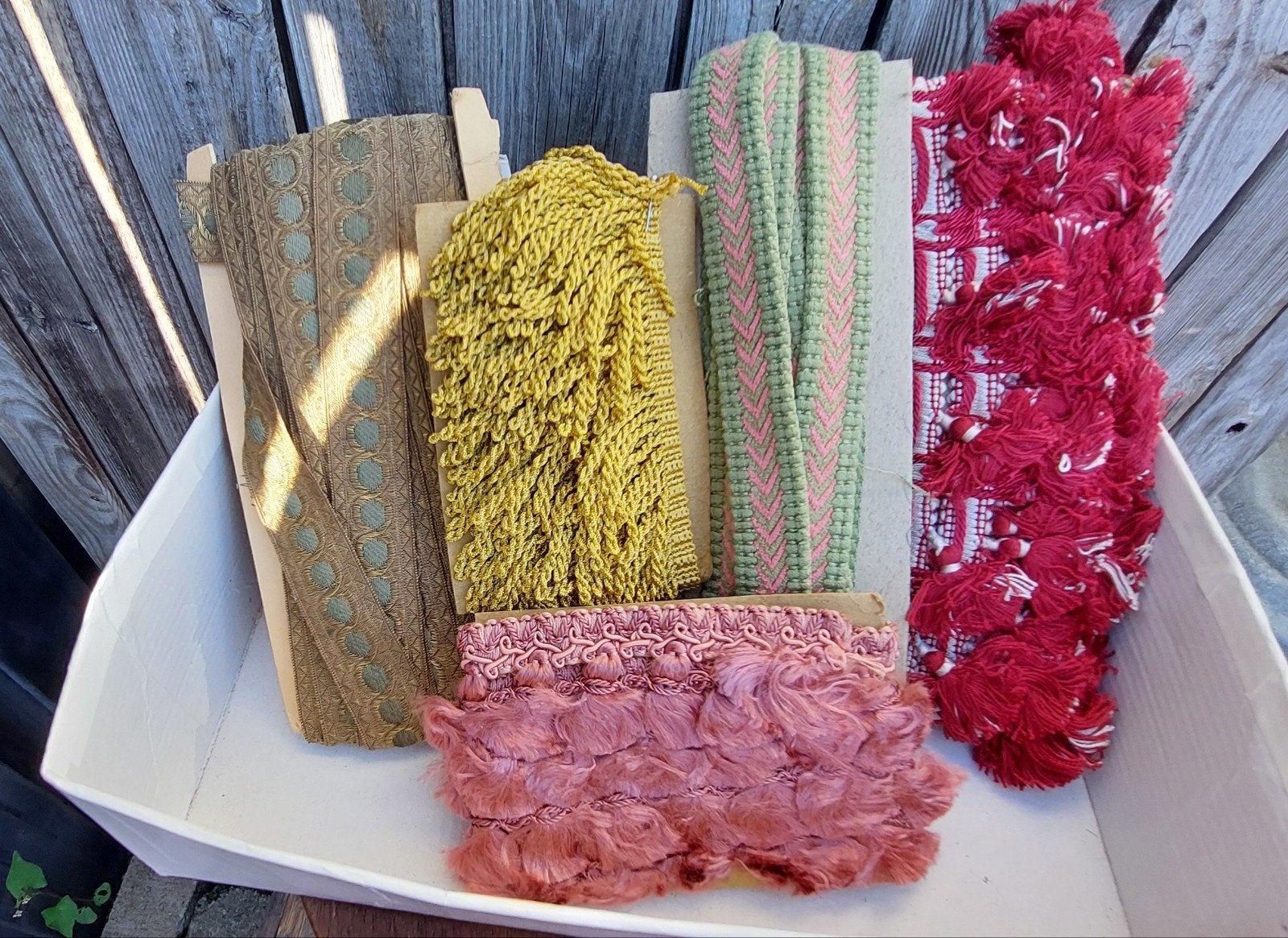 Diverse decoratieve banden en franjes, Overige materialen, Gebruikt, Meerkleurig, Ophalen of Verzenden